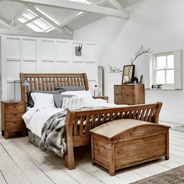 Raffles Five-Piece 5ft Bedroom Set - Reclaimed Timber Raffles Five-Piece 5ft Bedroom Set - Reclaimed Timber