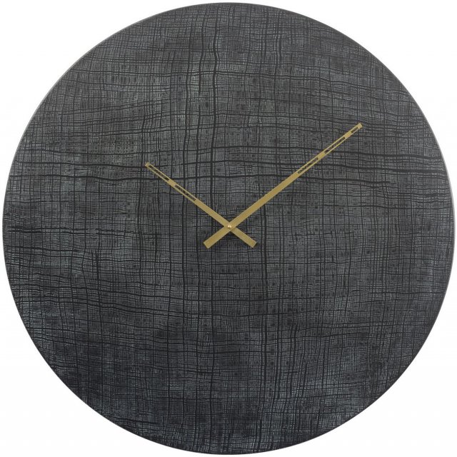 Solar - Black And Green Aluminium Wall Clock