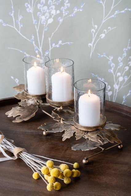 Corrina Leaf Votive Candleholder