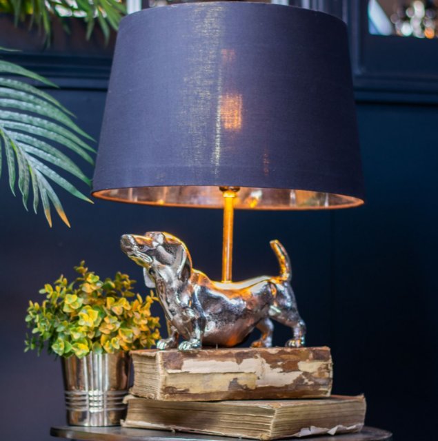 Dachshund Table Lamp with Shade