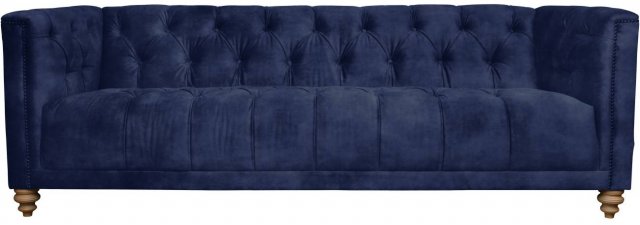 Christchurch Extra Large Sofa in Classic Velvet Deep Blue