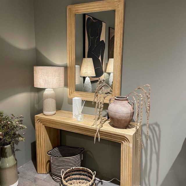 Arc Console Table and Mirror