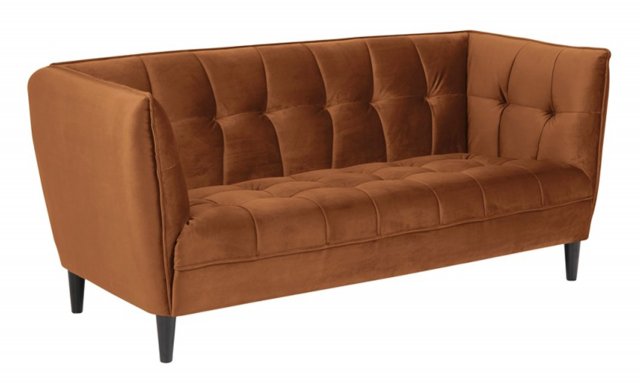 Jonna Sofa in Mustard Velvet