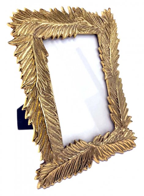 Ornate Gold Finish Feather-Edge Photo Frame 5x7