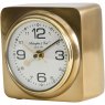 Timex Solid Aluminium Gold Square Carriage Mantel Clock