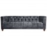 Christchurch Extra Large Sofa in Classic Velvet Ash Grey