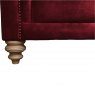 Christchurch Extra Large Sofa in Classic Velvet Cherry Red