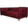 Christchurch Extra Large Sofa in Classic Velvet Cherry Red