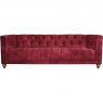 Christchurch Extra Large Sofa in Classic Velvet Cherry Red