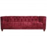 Christchurch Extra Large Sofa in Classic Velvet Cherry Red