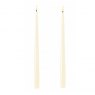 Deluxe Homeart LED Candles Dansk Shiny Real Flame™ LED Pair of Dinner Candles