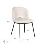 Tate Dining Chair in Beige Chenille