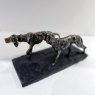 Hunting Dogs Sculpture - Antique Bronze Finish