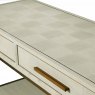 Ritz 3 Drawer Console Table with Shelf in Grey Oak Veneer