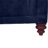 Christchurch Extra Large Sofa in Classic Velvet Deep Blue