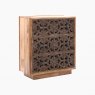 Botanical Fretwork Three Drawer Chest in Mango Wood