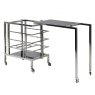 Gatsby Concertina Bar Cart in Chrome