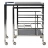 Gatsby Concertina Bar Cart in Chrome