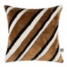 Scatter Box Bryce Striped Cushion in Cognac & Cream Colour