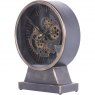 Palladium Mantel Clock with moving Dials Black Gold